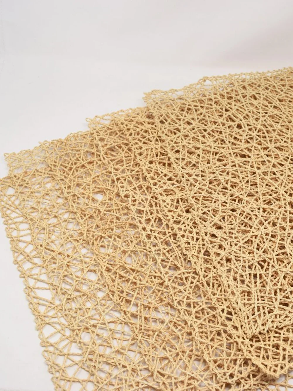 Set of 6 Woven Straw Table Placemat Square 15